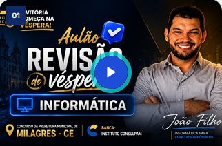 Revisão do Prof. João Filho — Milagres / CE